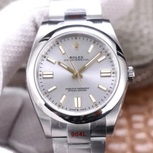 Replica Rolex Oyster Perpetual M124300-0001 41MM EW Factory Silver Dial watch
