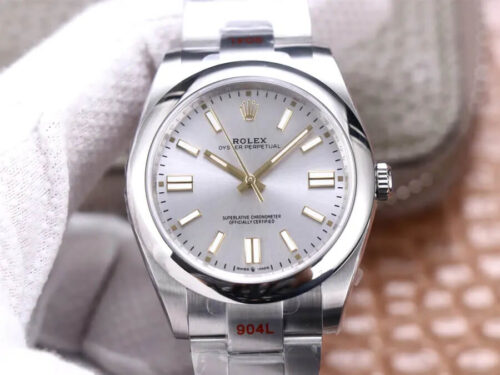 Replica Rolex Oyster Perpetual M124300-0001 41MM EW Factory Silver Dial watch