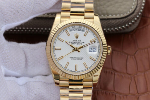 Replica Rolex Day-Date M228238-0008 EW Factory Yellow Gold watch