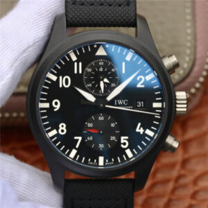 Replica IWC Pilot TOP GUN IW389001 ZF Factory Ceramics Black Dial watch