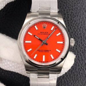 Replica Rolex Oyster Perpetual M277200-0008 31MM EW Factory Coral Red Dial watch