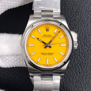 Replica Rolex Oyster Perpetual M277200-0005 31MM EW Factory Yellow Dial watch