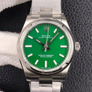 Replica Rolex Oyster Perpetual M277200-0006 31MM EW Factory Green Dial watch
