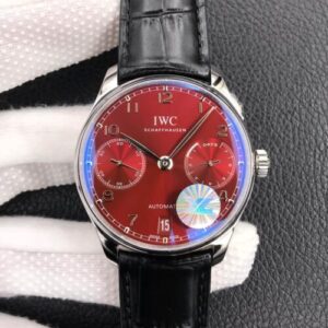 Replica IWC Portugieser IW500714 YL Factory Burgundy Red Dial - AR Replica Watches