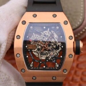 Replica Richard Mille RM035 Americas KV Factory Rose Gold Skeleton Dial watch