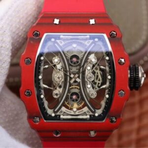 Replica Richard Mille RM53-01 KV Factory Red TPT Carbon Fiber Skeleton Dial watch