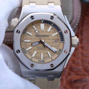 Replica Audemars Piguet Royal Oak Offshore 15710ST.OO.A085CA.01 JF Factory Beige Dial watch