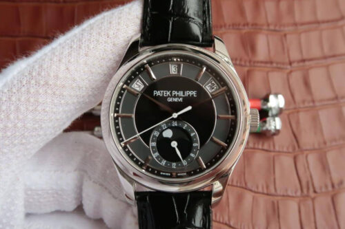 Replica Patek Philippe Annual Calendar 5205R-001 KM Factory Cowhide Strap watch