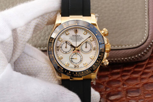 Replica Rolex Daytona Cosmograph M116518ln-0037 JH Factory V6 Diamond Dial watch