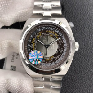 Replica Vacheron Constantin Overseas 7700V/110A-B129 World Time 8F Factory Silver Gray Dial watch