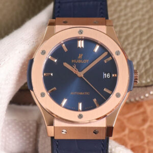 Replica Hublot Classic Fusion 511.OX.7180.LR WWF Factory Rose Gold Blue Dial watch