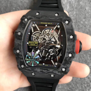 Replica Richard Mille RM35-02 KV Factory V3 Carbon Fiber Black Strap watch