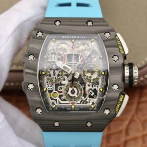 Replica Richard Mille RM11-03 KV Factory Carbon Fiber Blue Strap watch