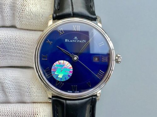 Replica Blancpain Villeret 6551-1127-55B ZF Factory Blue Dial watch