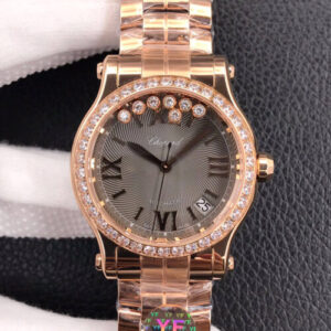 Replica Chopard Happy Diamonds 274808-5015 YF Factory Dark Gray Dial watch