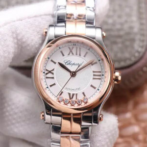 Replica Chopard Happy Diamonds 278573-6014 YF Factory Rose Gold watch