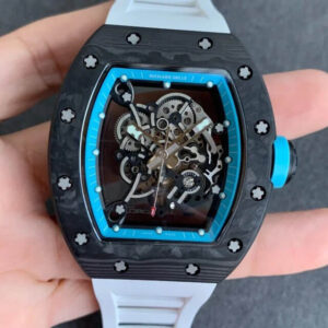 Replica Richard Mille RM055 KV Factory V2 Carbon Fiber Rubber Strap watch
