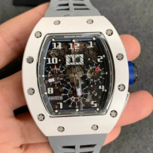 Replica Richard Mille RM-011 KV Factory White Ceramic Case watch
