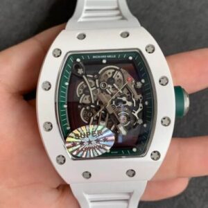 Replica Richard Mille RM055 KV Factory White Ceramic watch