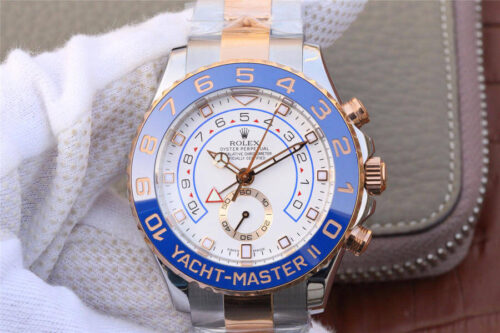 Replica Yacht-Master M116681-0002 JF Factory Rose Gold watch