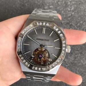 Replica Audemars Piguet Royal Oak Tourbillon 26516PT.ZZ.1220PT.01 R8 Factory Diamond Bezel watch