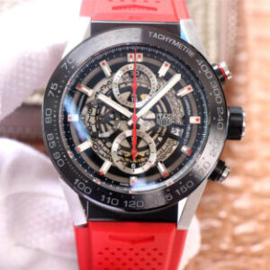 Replica TAG Heuer Carrera CAR2A1Z.FT6050 XF Factory Red Rubber Strap watch