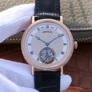 Replica Breguet Classique Tourbillon Rose Gold Diamond Dial watch