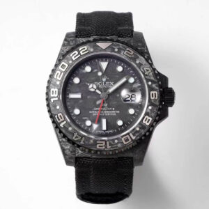 Replica Rolex GMT-MASTER II Diw Carbon Fiber Black Fabric Strap watch