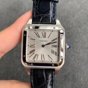 Replica Cartier Santos WSSA0022 Silver-Plated Frosted Dial watch