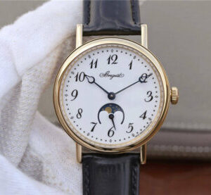 Replica Breguet Classique Moonphase 9087BB/29/964 TW Factory Yellow Gold watch