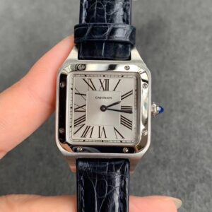 Replica Cartier Santos WSSA0023 Blue Cowhide Strap watch
