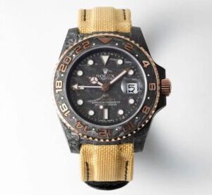 Replica Rolex GMT-MASTER II Diw Yellow Fabric Strap watch