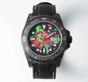 Replica Rolex GMT-MASTER II Diw Carbon Fiber Color Dial watch