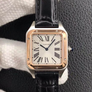 Replica Cartier Santos W2SA0012 Rose Gold Cowhide Strap watch