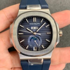 Replica Patek Philippe Nautilus 5726 GR Factory V2 Blue Rubber Strap watch