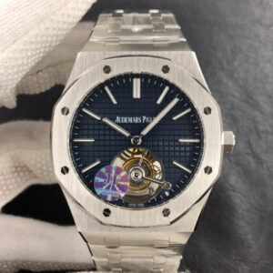 Replica Audemars Piguet Royal Oak Tourbillon 26510ST.OO.1220ST.01 JF Factory Blue Dial watch