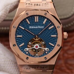 Replica Audemars Piguet Royal Oak Tourbillon 26522OR.OO.1220OR.01 JF Factory Blue Dial watch