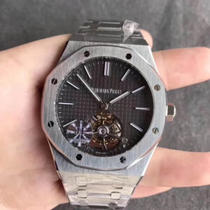 Replica Audemars Piguet Royal Oak Tourbillon 26510PT.OO.1220PT.01 JF Factory Grey Dial watch