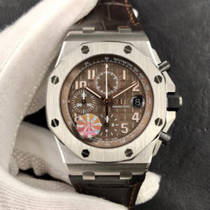 Replica Audemars Piguet Royal Oak Offshore 26470ST.OO.A820CR.01 JF Factory Brown Dial watch