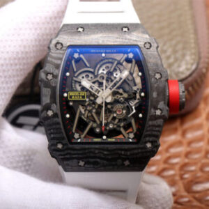 Replica Richard Mille RM35-02 ZF Factory White Rubber Strap watch