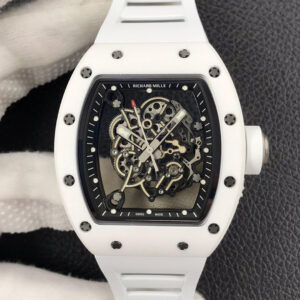 Replica Richard Mille RM055 ZF Factory White Ceramic watch