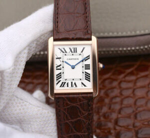 Replica Cartier Tank W5200025 K11 Factory Rose Gold watch