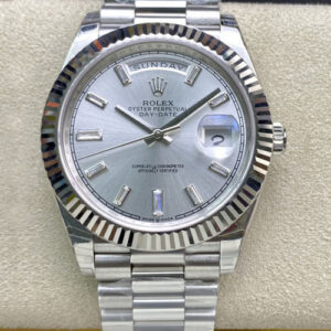 Replica Rolex Day Date M228239-0003 EW Factory Silver Dial - AR Replica Watches