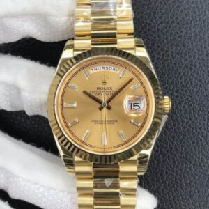 Replica Rolex Day Date M228238-0005 EW Factory Champagne Dial - AR Replica Watches