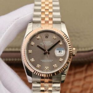 Replica Rolex Datejust 116231 GM Factory Diamond-set Dial watch