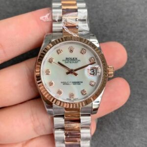 Replica Rolex Datejust M278271-0024 GS Factory Rose Gold Dial watch