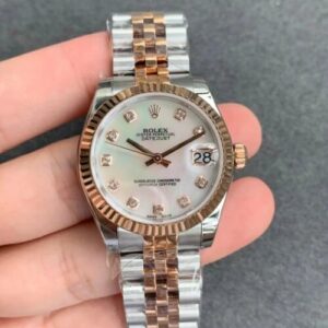 Replica Rolex Datejust M278271-0026 GS Factory Rose Gold watch