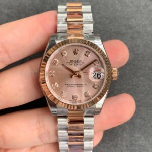 Replica Rolex Datejust M278271-0023 GS Factory Rose Gold Dial watch