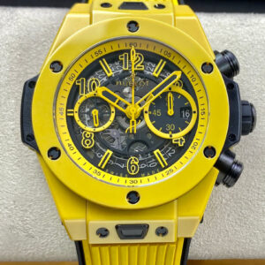 Replica Hublot BIG BANG Unico 441.CY.471Y.RX ZF Factory Yellow Ceramic Case watch