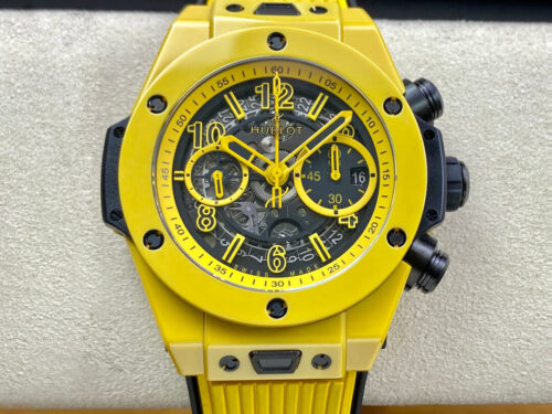 Replica Hublot BIG BANG Unico 441.CY.471Y.RX ZF Factory Yellow Ceramic Case watch